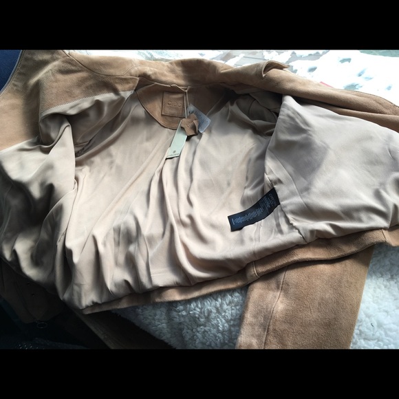 Suede moto jacket - Picture 3 of 7